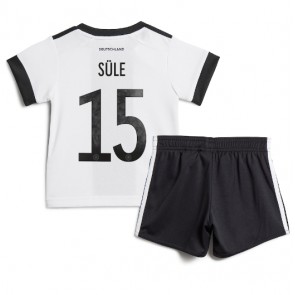 Njemačka Niklas Sule #15 Domaci Dres za Dječji SP 2022 Kratak Rukavima (+ kratke hlače)